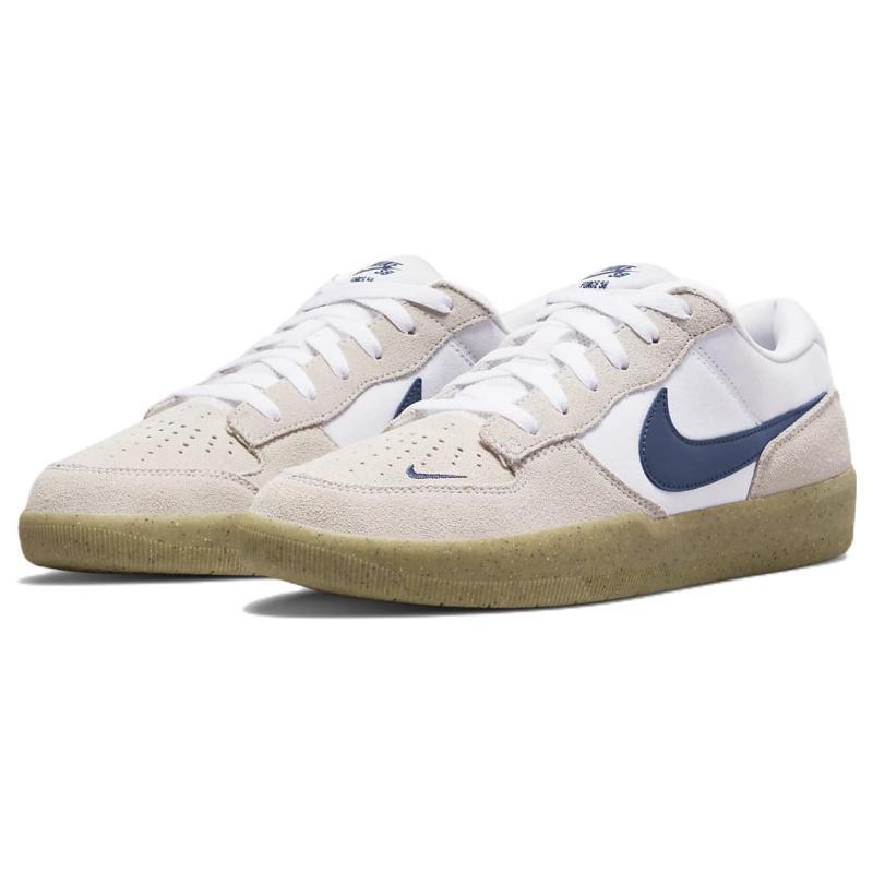 Nike Sb Force 58 Белые Светло-коричневые с резиновой подошвой Обувь для скейтборда CZ2959-100