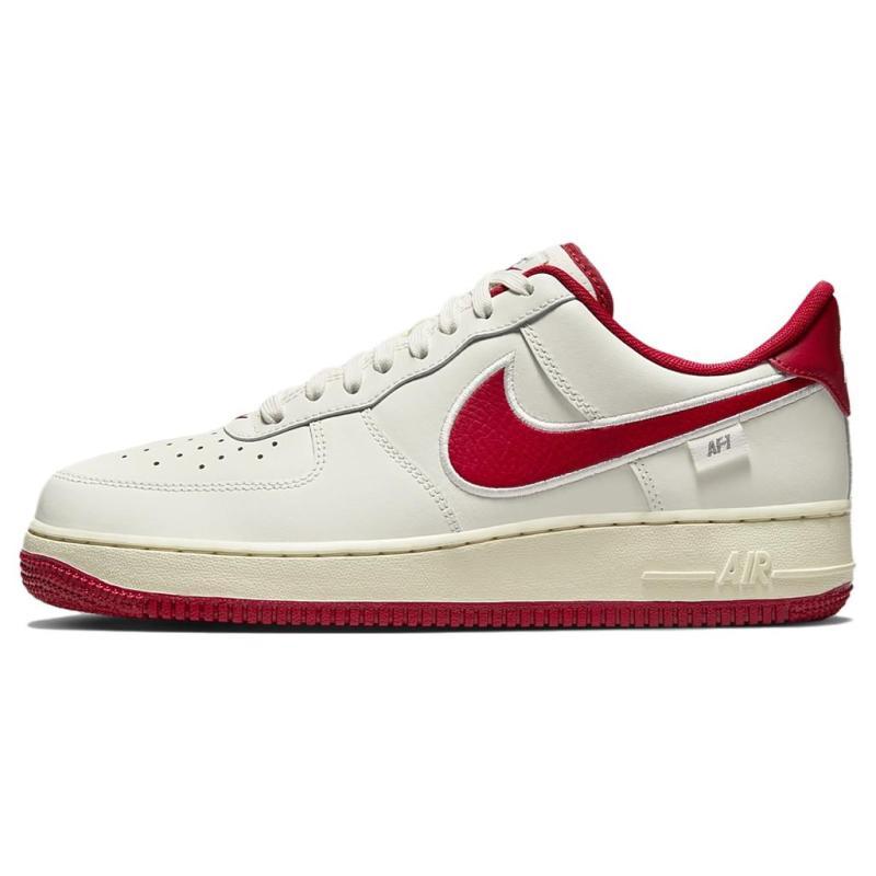 Nike Air Force 1 Low '07 Sail Gym Red Sneakers FV0392-101