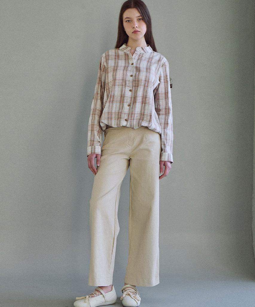 LUSIDA Red Check String Shirt