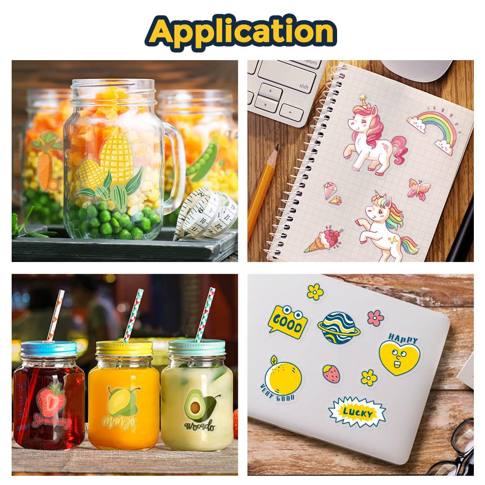 10 листов прозрачной виниловой бумаги для печати формата А4, глянцевая белая водостойкая самоклеящаяся копировальная бумага для всех струйных принтеров