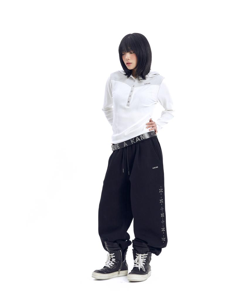 Штаны с заклепками AAKAM Line (черный)