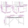 Garden Dining Set 6 pcs Brown Solid Acacia Wood