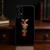Чехол для телефона со скелетом анатомии для Samsung S25, S24, S21, S22, S23, S30, Ultra, S20, Plus, Fe, Lite Черный корпус
