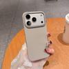 Чехол для телефона с текстурой кожи личи, однотонный, для iPhone 17 Air 16 15 14 Plus 13 12 Pro Max, с металлическим кольцом для камеры, противоударный