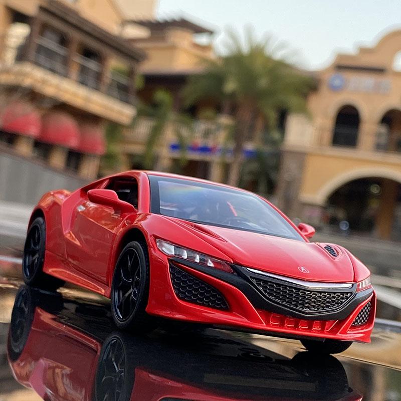 1/32 Honda Acura NSX Alloy Sports Car Diecasts & Toy Vehicles Металлическая модель автомобиля Моделирование Звук и свет Коллекция Детская игрушка в подарок