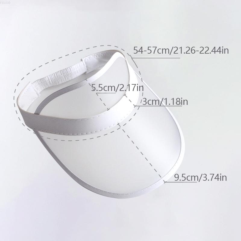 Женская и мужская солнцезащитная кепка, спортивная, пластиковая, ПВХ, бейсбольная, анти-УФ, велосипедная, кепка, летняя, прозрачная, пустая, верхняя, солнцезащитная кепка