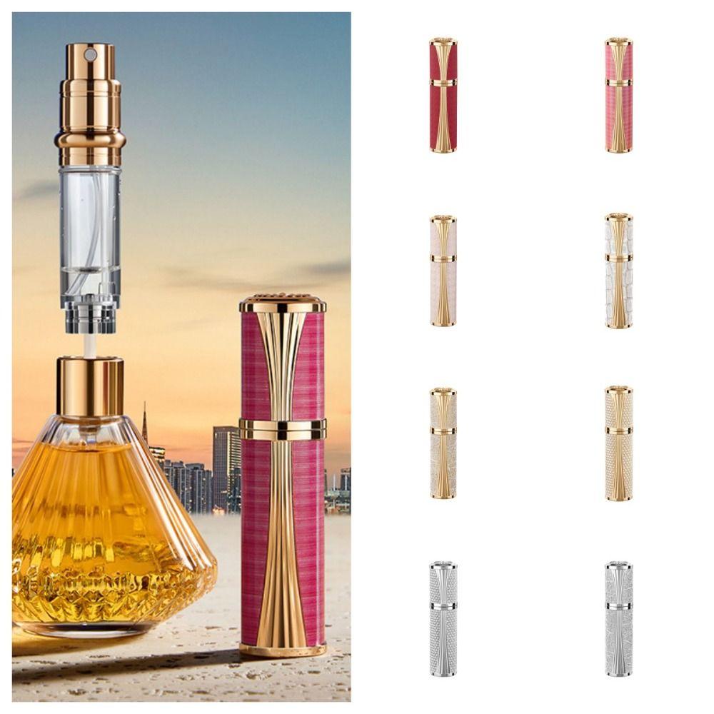 Fine Mist Leather Spray Bottle Refillable 5ml  Perfume Atomizer  Travel