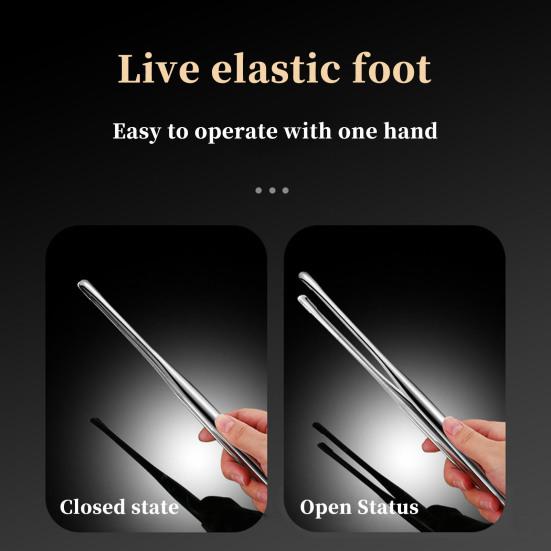 Food Tong Stainless Steel Food Clamp Multifunctional Easy To Clean Firm Grip for Grilling Cooking Serving