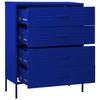 Blue Navy Sideboard 80 x 35 x 101.5 cm Steel