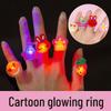 LED Flash Glow Ring Toy for Kids - Christmas Gift with Cute Cartoon Characters