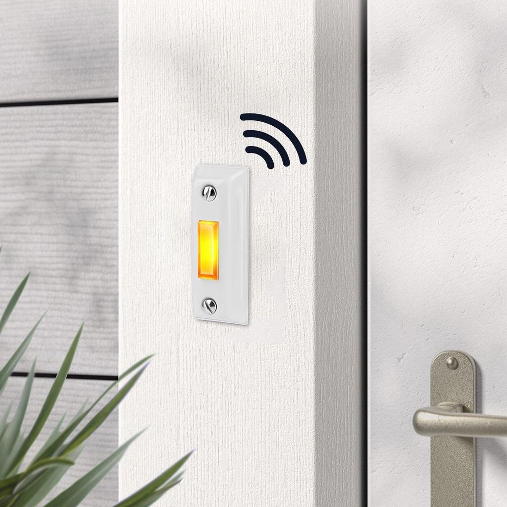 Многоцелевой дверной звонок с кнопкой, провод, прочный пластик, настенный дверной звонок, замена переключателей для дома или гаража