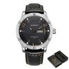 OCHSTIN Men's Watch Quartz Date Week Watches Waterproof Leather Nylon Strap Mens Wristwatches Army Sports Casual Male Clocks