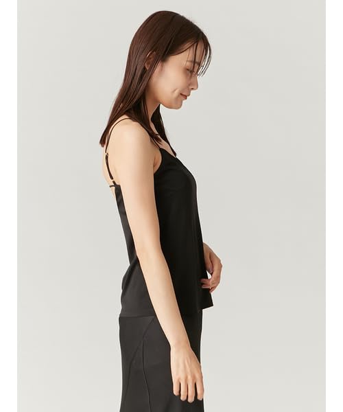 FRAY Triacetate Satin Black I.D. Women's Cup-In Camisole, FWGG245335,