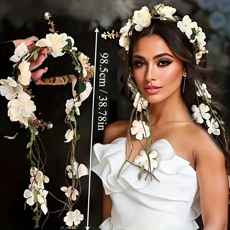 1pc Elegant Vintage Floral Hairband for Women Flower Hair Accessory Perfect for Special Occasions