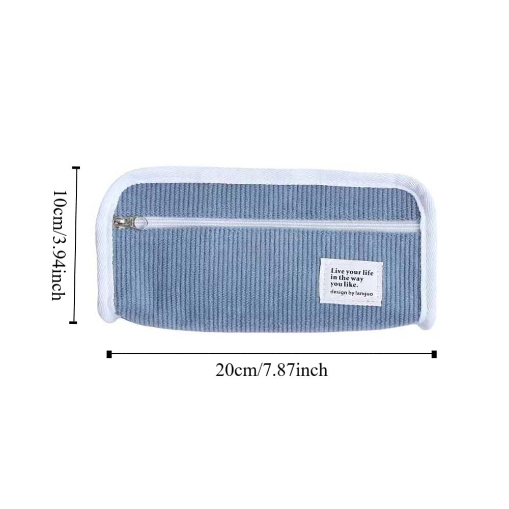 Large Capacity Korean Style Pencil Case Desktop Storage Pencil Pouch School Office