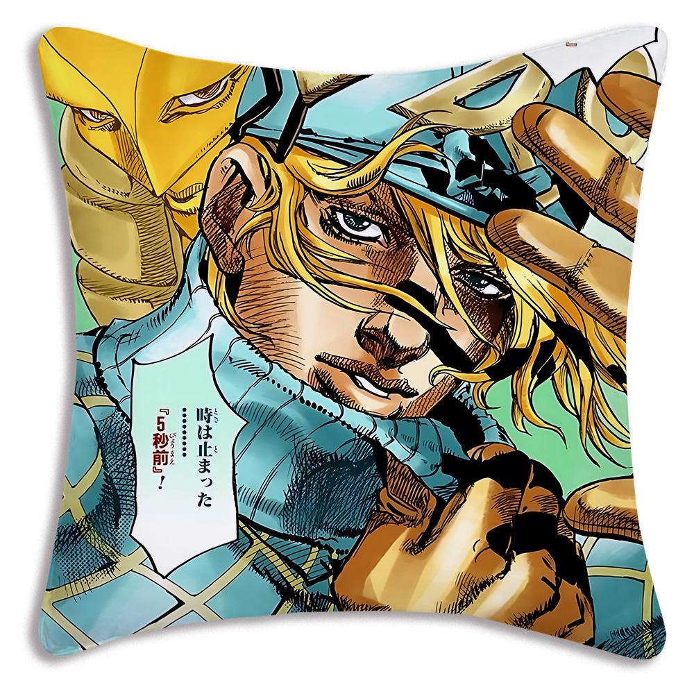 Милые наволочки JoJo's Bizarre A-Adventure Мультяшные Декоративные для Дивана Дома Двусторонняя Печать Короткий Плюш Милая Наволочка