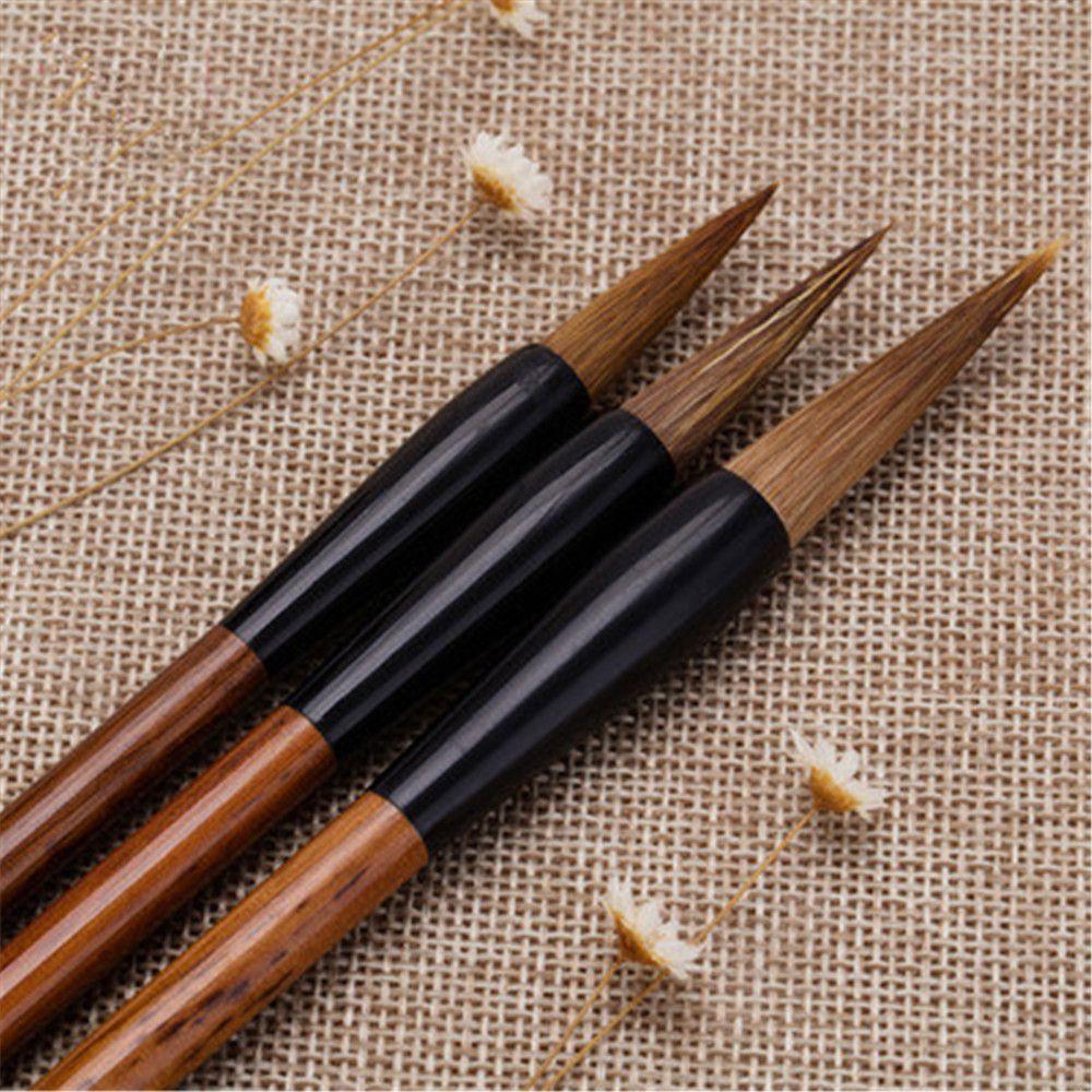 Кисть Бамбуковая традиционная китайская каллиграфическая кисть Кисть для письма из волчьей шерсти