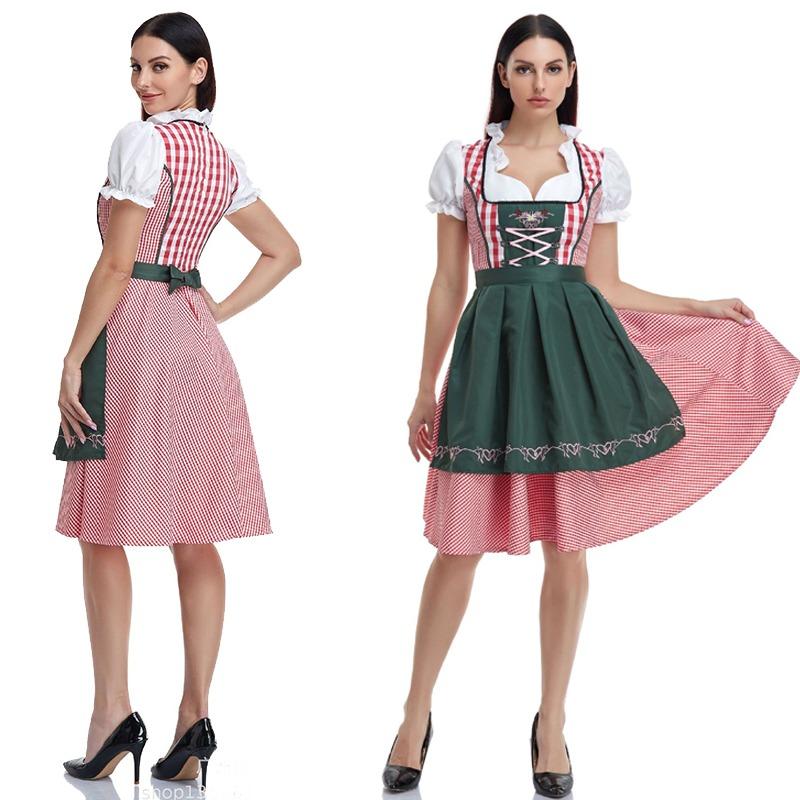 Немецкое баварское платье-дирндль, костюм Октоберфеста, нарядное платье пивной горничной