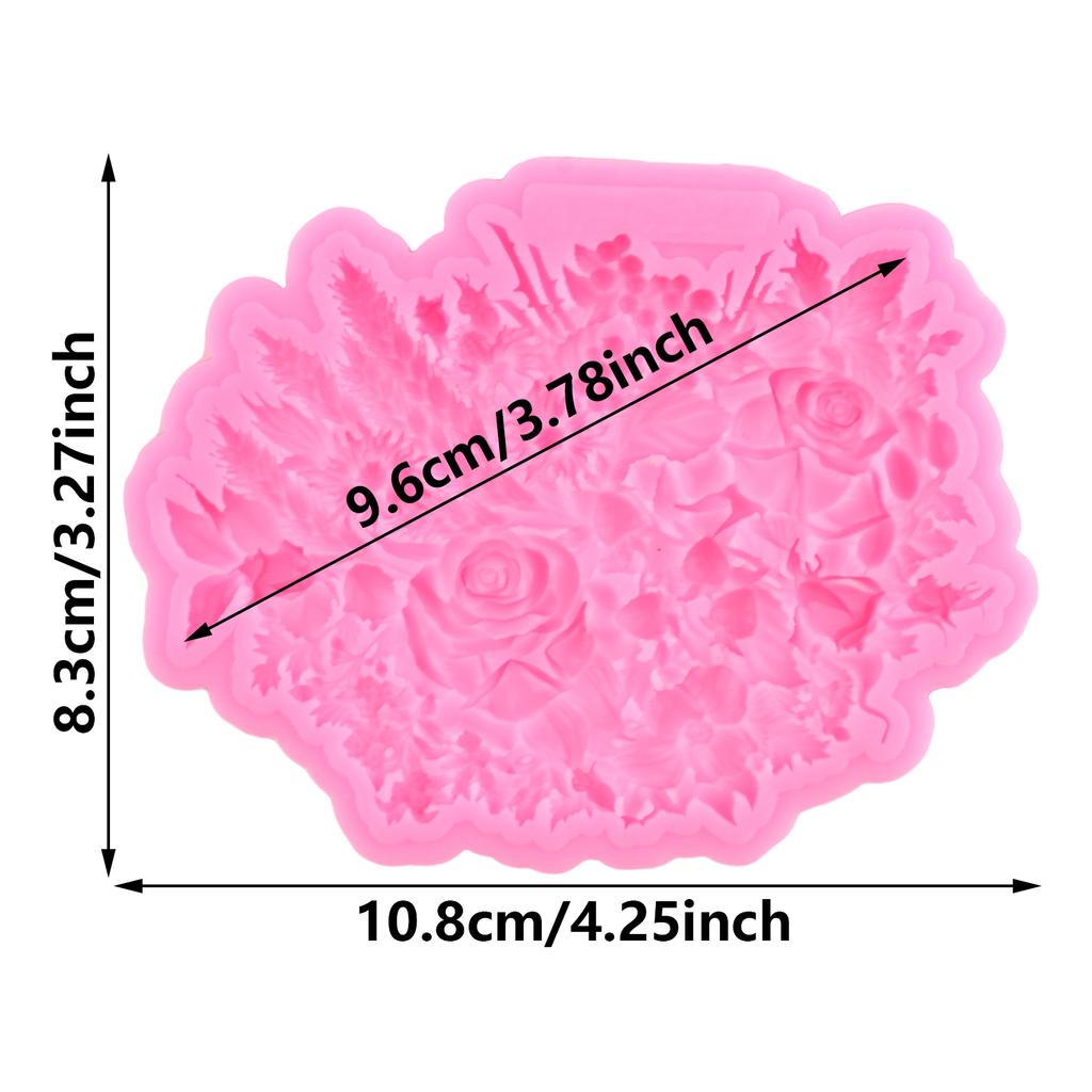 1 шт., формы для шоколада с розами, силиконовые формы для помадки, украшения торта, кондитерские изделия, кухонные аксессуары для выпечки, инструменты