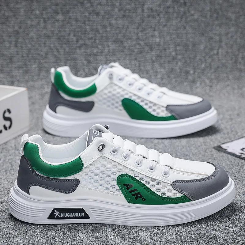 Модная летняя новая мужская обувь, высококачественные кроссовки 2024 года, модная сетчатая дышащая повседневная обувь для мужчин, теннисные туфли на платформе Zapatillas