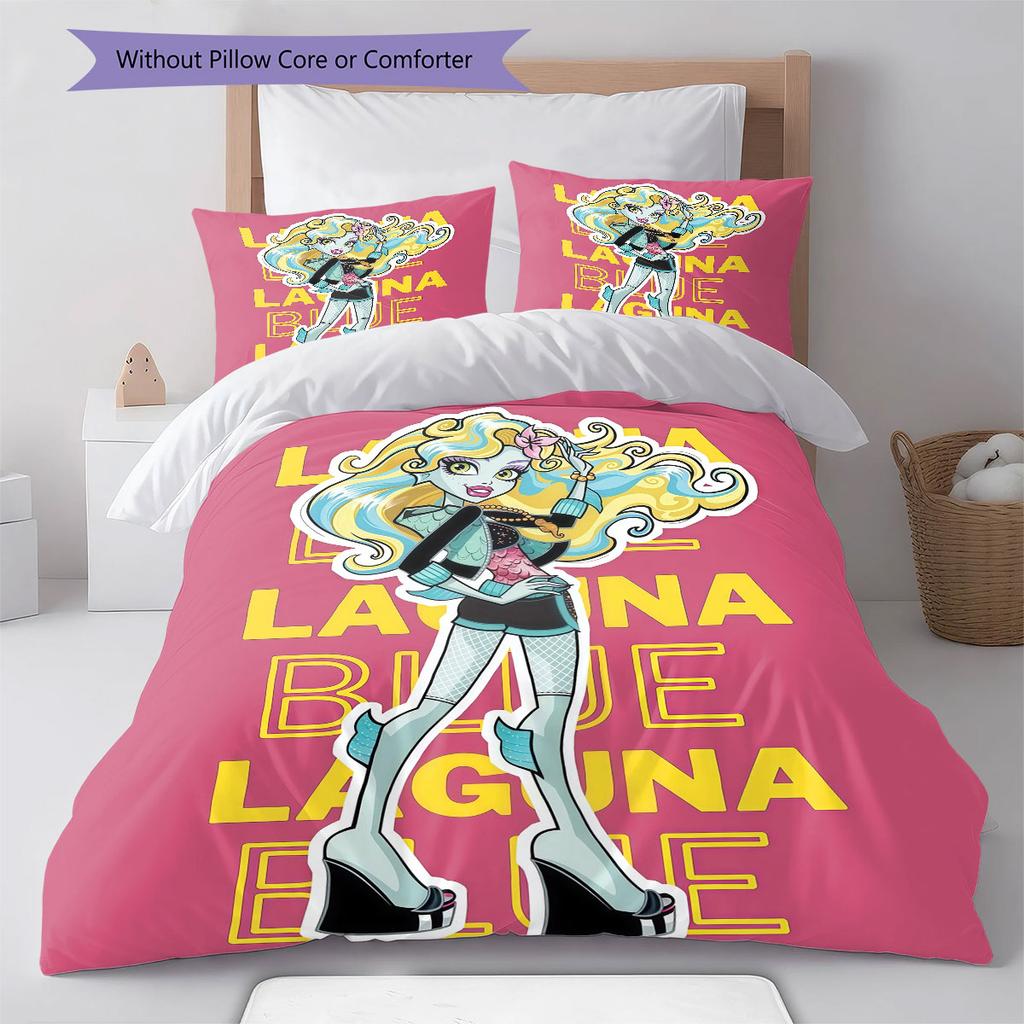 Lagoona Pattern Bedding Home Decoration Birthday Gift ( 1 duvet cover + 2 pillowcase, without core),fan merchandise.