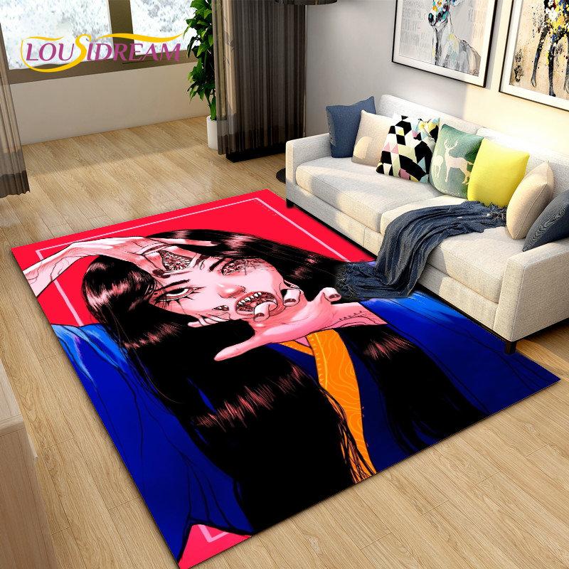 Junji Ito Tomie Kawakami Ghost Area Rug Большой ковер для гостиной Спальня Диван Коврик Украшение, детский нескользящий напольный коврик