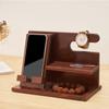 Wooden Bedside Phone Organizier Watches Jewelry Glasses Holder Wallet Stand Multifunction Desk Display Storage Racks