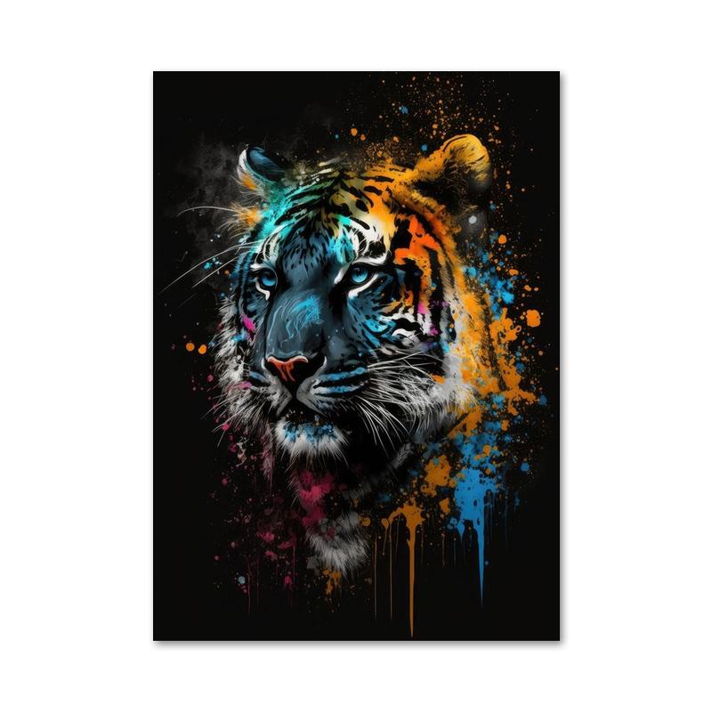 Современные граффити животные лев обезьяна тигр постеры и принты абстрактная акварель живопись холст настенные художественные картины для домашнего декора