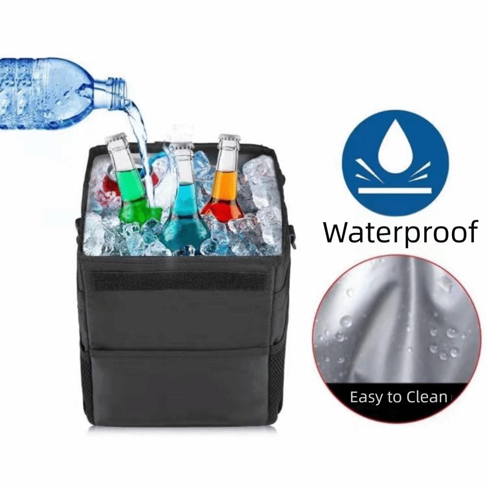 Waterproof Car Storage Bin Washable Car Organizer Organizer Hanging Garbage Bag  Car Accessories