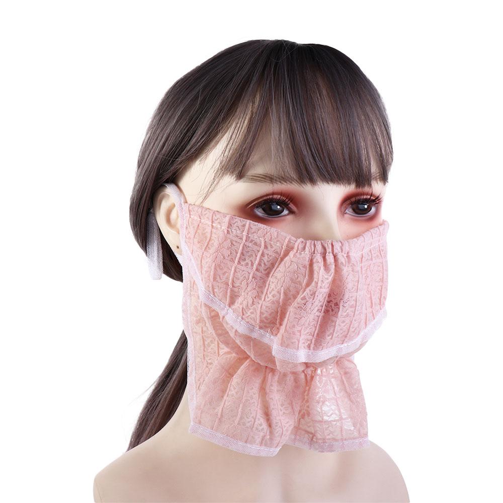Neck Protection Lace Face Scarves Sunscreen Veil Anti-uv Face Cover Sunscreen Mask Face Scarf