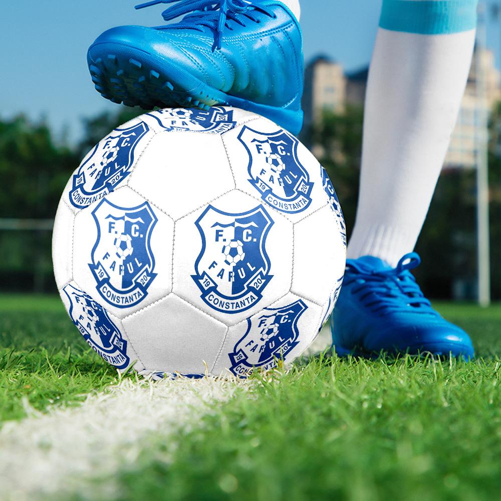 Farul FC Soccer Ball, colorful, suitable for all ages, machine-stitched, PVC material, competition grade, durable and high bounce