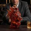 Bar Cabinet Decoration 3D Animal Whiskey Decanter, 350ml Decorative Bottle, Glass Bird Liquor Display Bottle Artistic Decanter for Wine Spirits