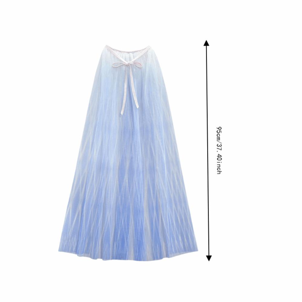 Multi Color Cloak Capes Role Playing Princess Mesh Cape Sweet Stage Performance Shawl Children
