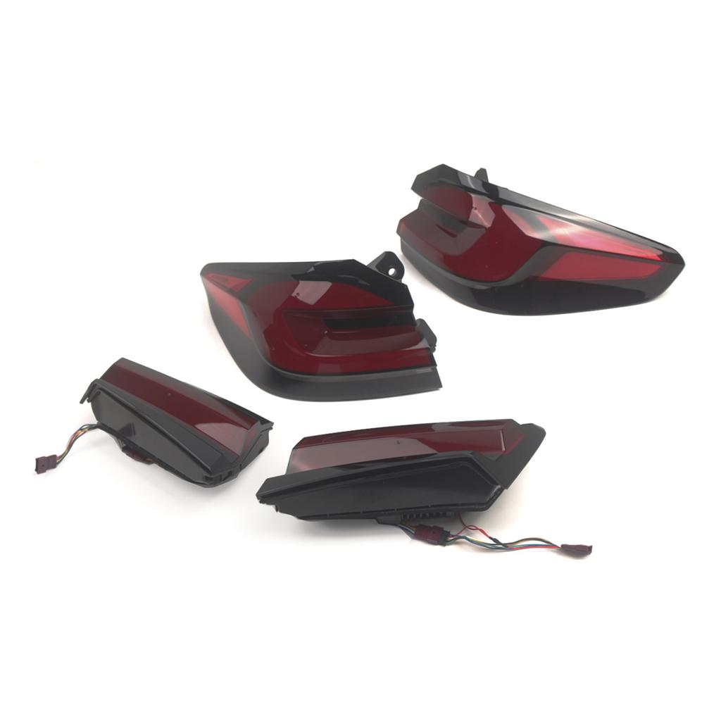 L&R Red LED Tail Lights Rear Lamp Assembly For BMW 5 Series G30 G38 2018-2020