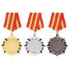 Золотая/серебряная/бронзовая медаль 5 см, наградные медали с шейной лентой, награды для студентов, металлические медали победителя для конкурса талантов
