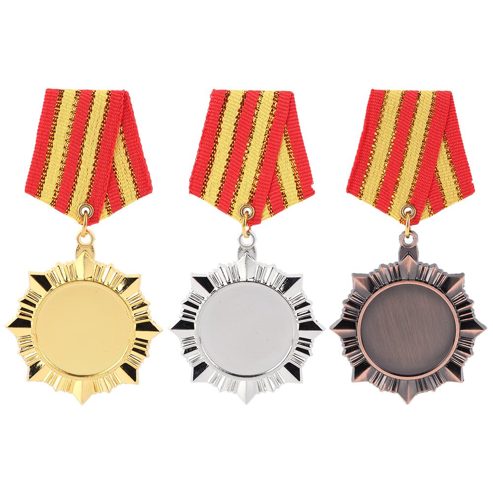 Золотая/серебряная/бронзовая медаль 5 см, наградные медали с шейной лентой, награды для студентов, металлические медали победителя для конкурса талантов