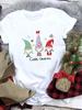 New Cute Santa Claus Christmas T Shirt Print Tees Short Sleeve Fashion Oversized