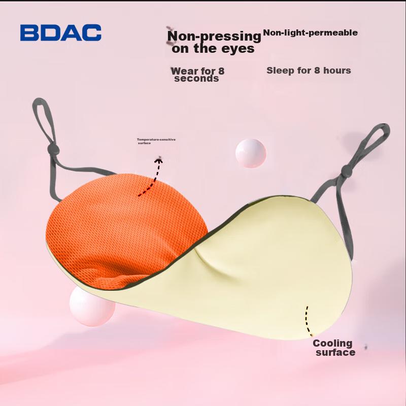 BDAC Two-Sided Cooling Ice Silk Eye Mask, Sleep Mask, Breathable, for Men And Women, for Sleeping, Office Work, Travel, Sleep, Smog And Dust
