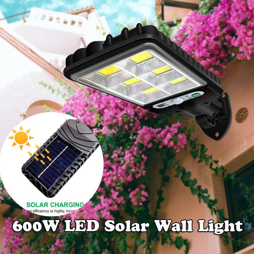 Outdoor Lighting Security Street Outdoor 600W Motion Sensor LED Solar Lamp Wall Light