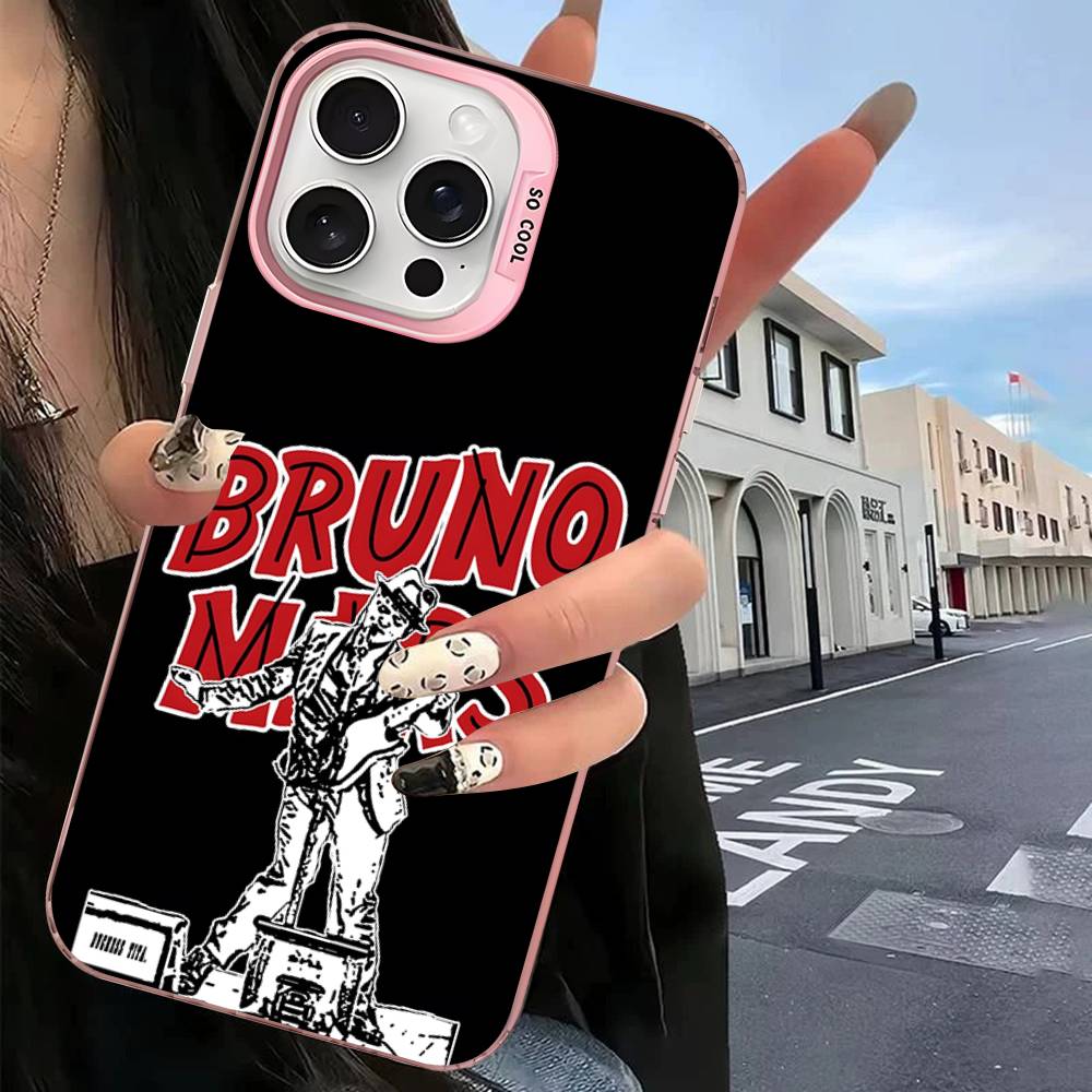 Чехол для телефона Bruno Mars для iPhone 17 16 15 14 13 12 11 Pro MAX Матовый противоударный задний противоскользящий матовый чехол