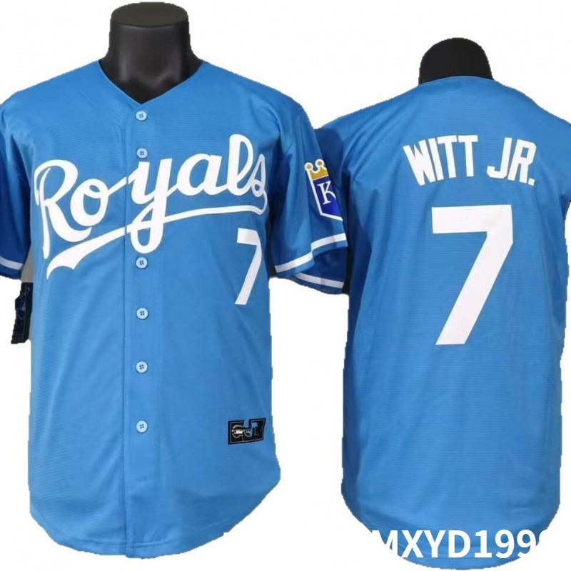 Embroidered Baseball Jersey Royal Blue Team Uniform Size S To XXXL Fans Sports Enthusiasts