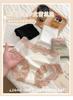 3-pack pure cotton crotch girl lace edge pure desire style triangle underwear, skin friendly and breathable