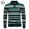 Polo Ralph Lauren 2025 Autumn/Winter Embroidery New Large Collar Men's Striped Sweater Polo Collar Knitted Sweater Men