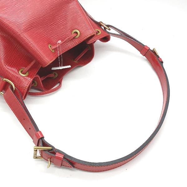 LOUIS VUITTON Epi Petit Noe Shoulder Bag Epi Leather Castarian red Women M44107 Used