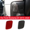 For Ford Mustang GT 2015-2021 Carbon Fiber Car Main Driver Storage Box Decoration Cover Sticker Decal Car Interior Accessories