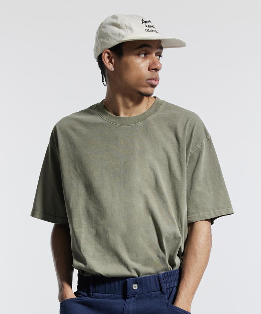 CREAM SODA LAB Oversized Summer Pigment Blank Short Sleeve T-Shirt