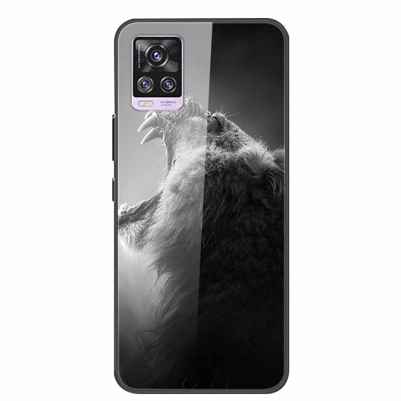 6.44" Tempered Glass Case For Vivo V20 Pro Case V 20 Pro Soft Bumper Hard Back Cover For Vivo V20 Pro 2020 Phone Case Coque Para