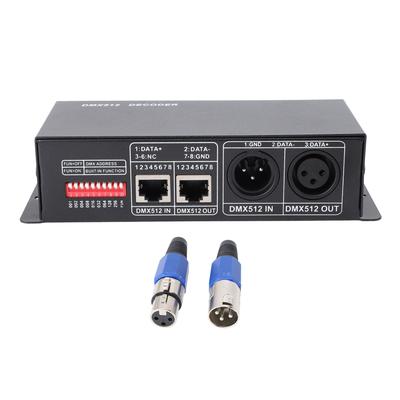 DMX512 Декодер 4-канальный Драйвер диммирования постоянного напряжения RGBW Декодер Контроллер для светодиодной сцены