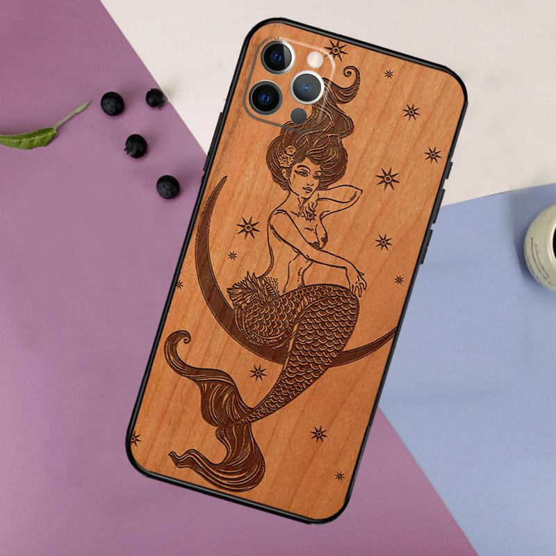 Buddha Jesus Guadalupe Wood Phone Case For iPhone 17 16 15 14 11 12 13 Pro Max Plus 12 13 mini 16e 17 Air Bumper Cover