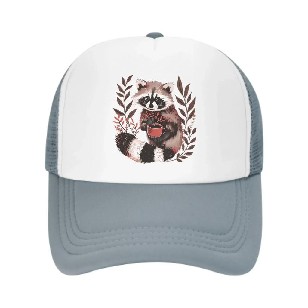 Raccoon New Summer Leisure Sports Daily Sun Hat Fishing Outdoor Activity Unisex Canvas Fashion Duck Tongue Cap